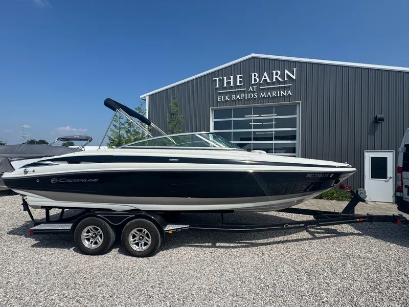 The Image of 2014 Crownline 235 SS boat on trailer at Elk Rapids Marina. - 0