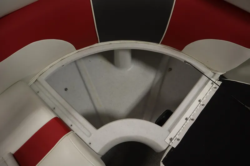 Slide: The Image of Red and white seating area on 2014 JC 22 Limited boat. - 14