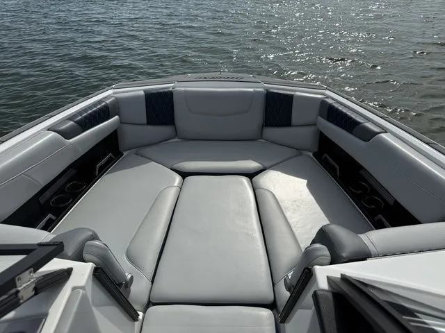 Slide: The Image of Interior of 2023 Malibu M220 boat on the water. - 41