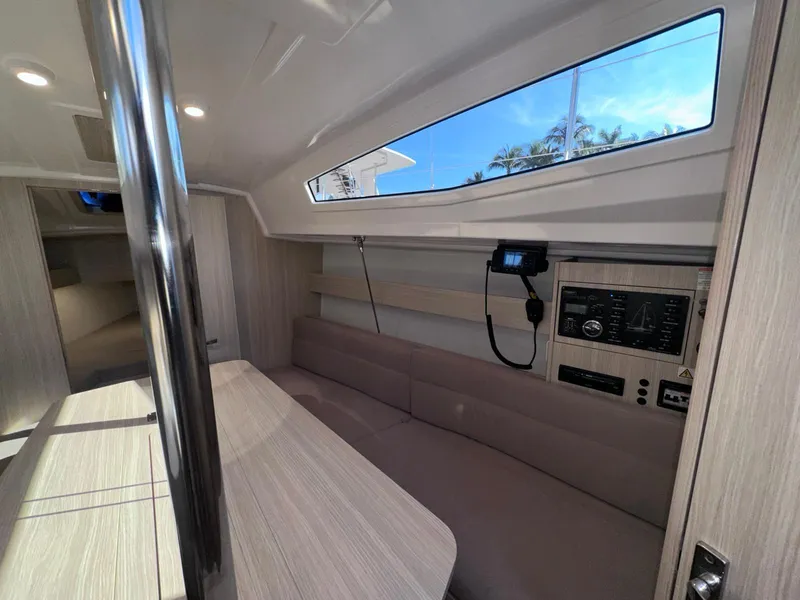 Slide: The Image of Interior of 2025 Maxus 26 sailboat with modern design and navigation equipment. - 13