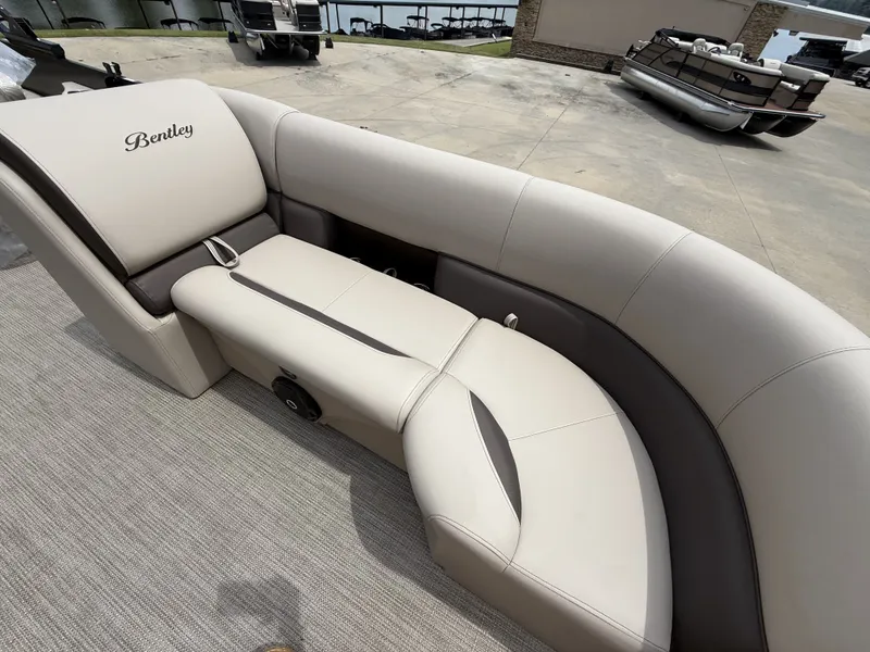 Slide: The Image of Bentley Pontoons Legacy Quad Swing Back 223 2026 - 3