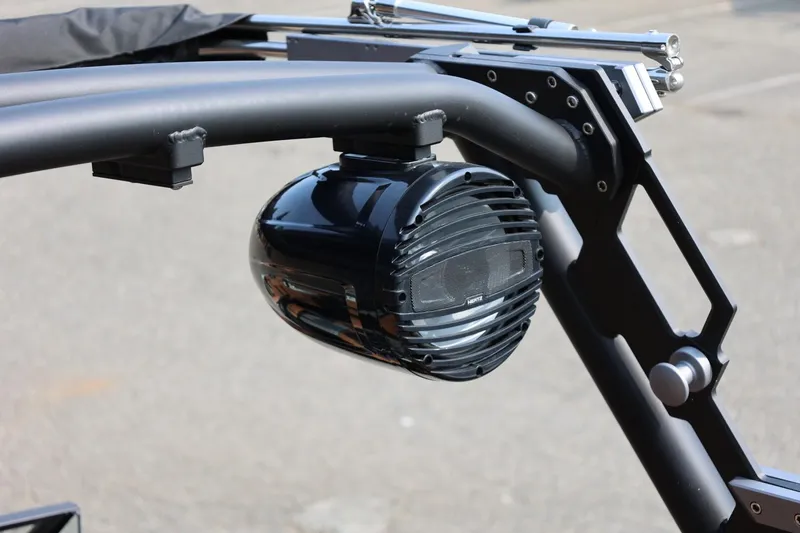 Slide: The Image of Close-up of a speaker on a 2026 ATX Surf Boats 22 Type-S. - 41