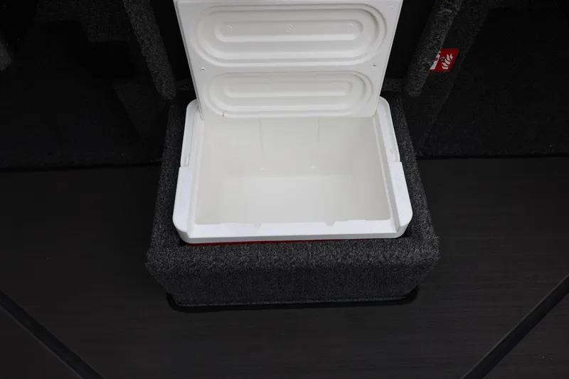 Slide: The Image of Open storage compartment in 2026 Lund 2075 Pro-V Bass XS boat. - 34