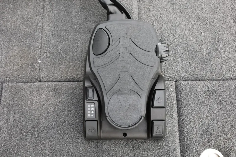 Slide: The Image of Foot pedal control on Lund 2075 Pro-V Bass XS boat, 2026 model. - 39