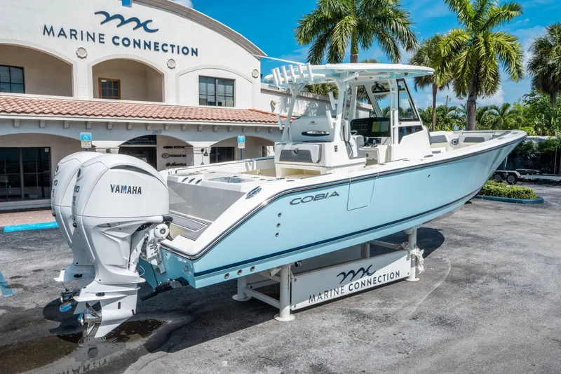 Slide: The Image of Cobia 305 Center Console 2026 - 2
