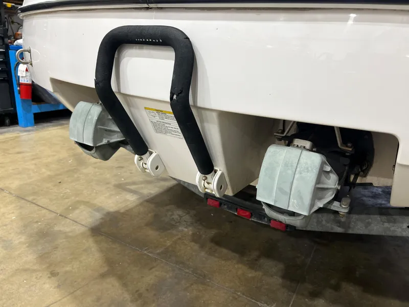 Slide: The Image of Rear view of a 2000 Yamaha LS 2000 boat showing dual jet nozzles. - 4