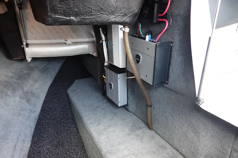 Slide: The Image of 2011 MasterCraft X15 interior showing audio equipment installation. - 20