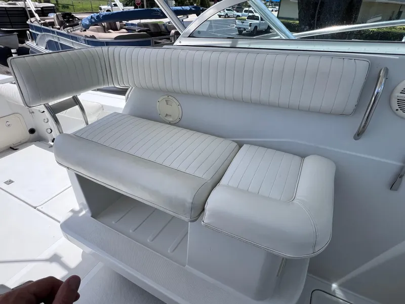 Slide: The Image of White seating on a 1999 Glacier Bay 2670 Island Runner boat. - 25