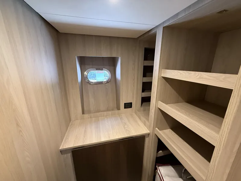Slide: The Image of Laundry area in 2026 Azimut Magellano 25M yacht with washer and dryer. - 50