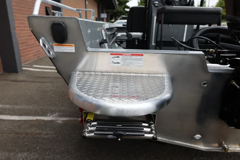 Slide: The Image of 2026 Thunder Jet 209 Rush Center Console boat with aluminum step and ladder. - 12