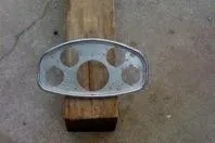 Slide: The Image of 1931 Hacker-Craft 26 Dolphin dashboard panel on wooden block. - 22