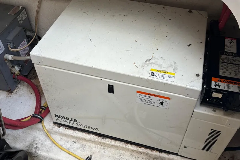 Slide: The Image of Kohler power system in 2005 Chaparral Signature 330 boat engine compartment. - 21