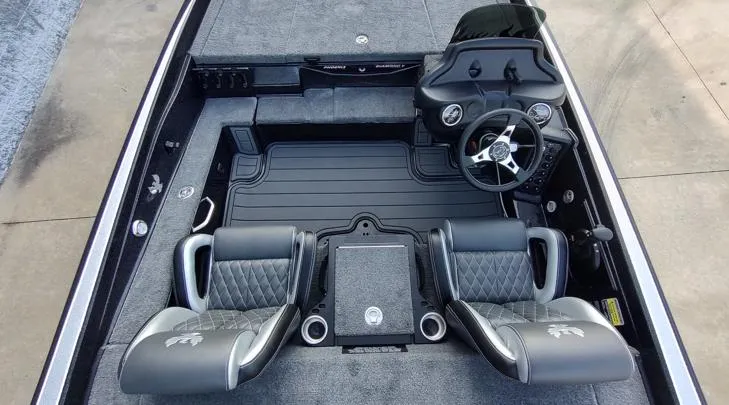 Slide: The Image of 2026 Phoenix 721zxl boat interior with dual seats and steering console. - 6