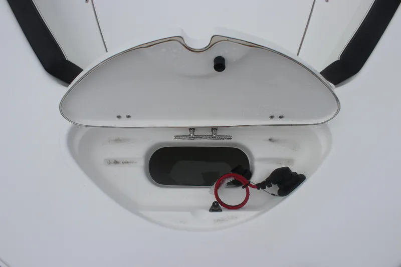 Slide: The Image of Open storage compartment on 2026 Tidewater 180 CC Adventure boat. - 10