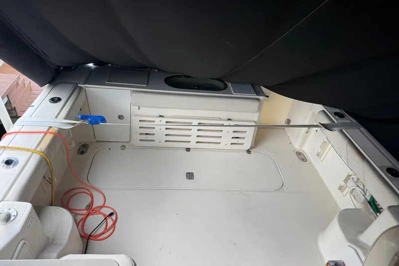 Slide: The Image of Interior view of 2007 Pursuit 335 Offshore boat cockpit with navigation equipment. - 20