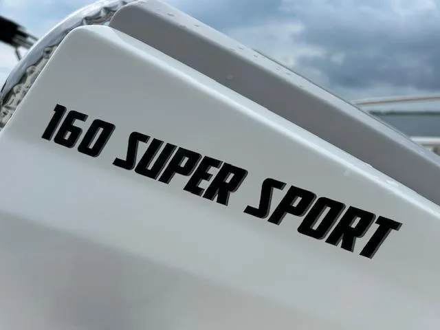Slide: The Image of 2023 Boston Whaler 160 Super Sport with Mercury 75 engine, interior view. - 5