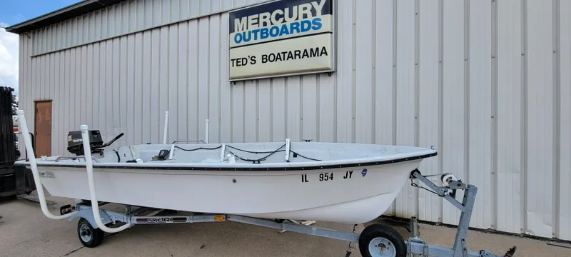 Slide: The Image of 1996 Tracker Pro Angler V 16 boat on trailer at Ted's Boatarama. - 3