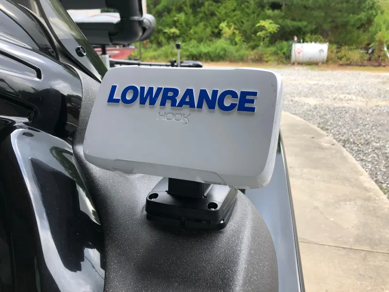 Slide: The Image of Lowrance Hook device on 2021 Bass Tracker PRO TEAM 175 TXW boat. - 11