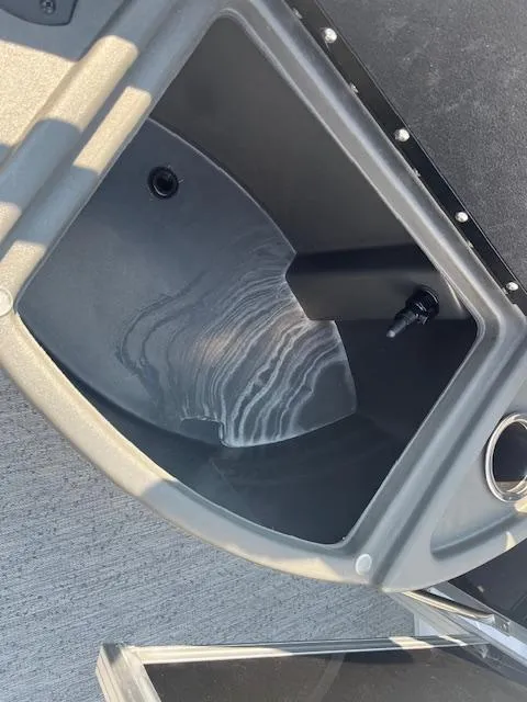 Slide: The Image of Livewell compartment in 2026 Sun Tracker Fishin' Barge 20 DLX pontoon boat. - 20