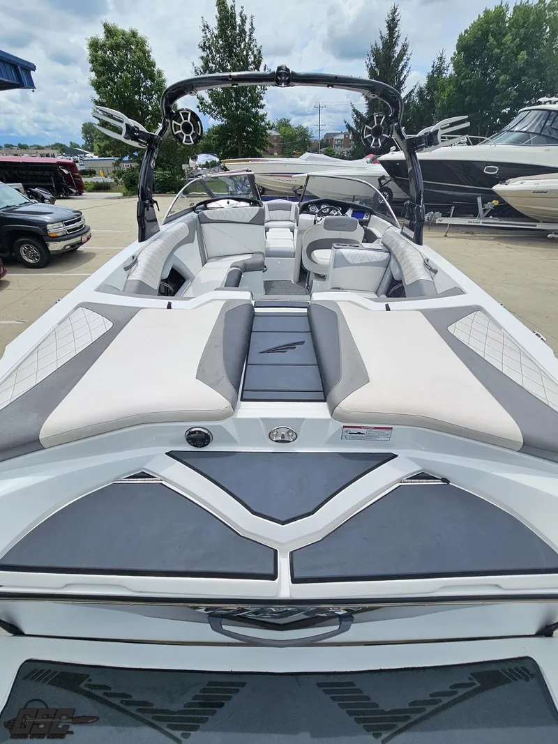 Slide: The Image of 2014 Tigé Z3 boat interior with sleek seating and modern design. - 36