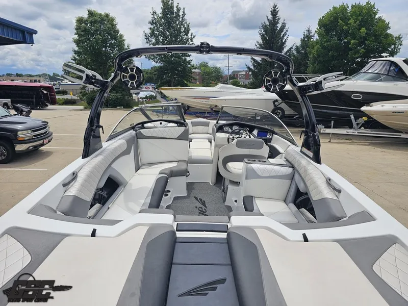 Slide: The Image of 2014 Tigé Z3 boat interior with spacious seating and modern design. - 40