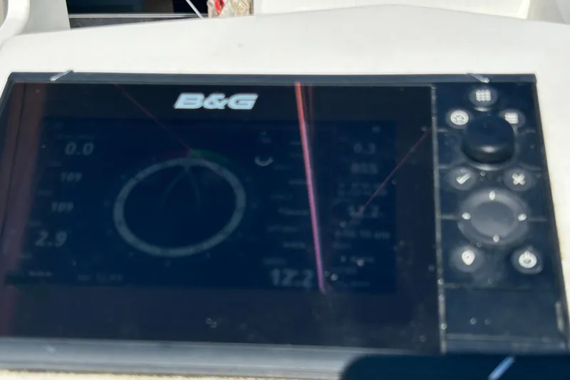Slide: The Image of B&G navigation display on 2021 Beneteau Oceanis 30.1 yacht dashboard. - 7