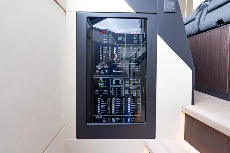 Slide: The Image of Control panel on 2026 Absolute 60 Fly yacht, featuring advanced electronic systems. - 31