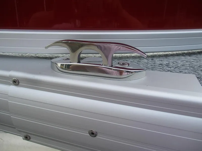 Slide: The Image of Chrome cleat on 2026 Sun Tracker Bass Buggy 16 XL Select pontoon boat. - 33