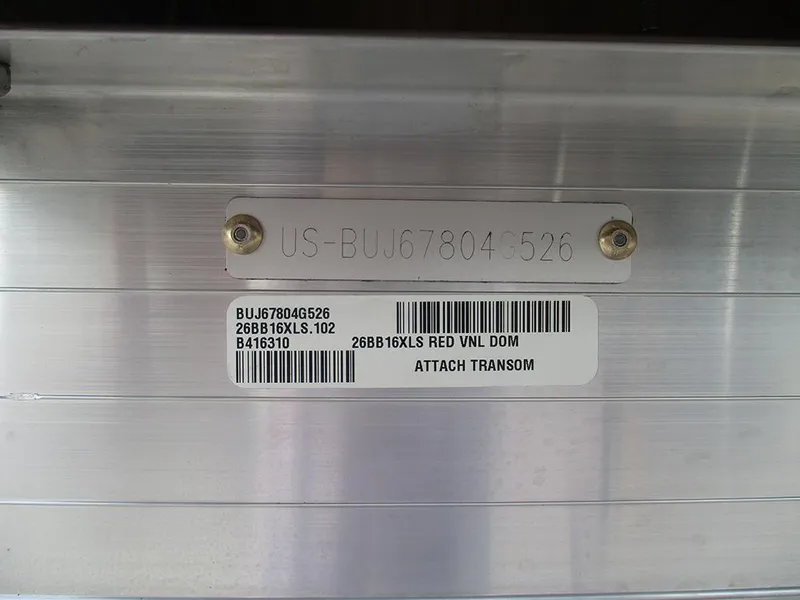 Slide: The Image of Hull identification number on 2026 Sun Tracker Bass Buggy 16 XL Select boat. - 36