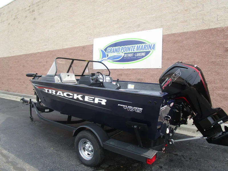 Slide: The Image of 2026 Tracker Pro Guide V175 CB boat at Grand Pointe Marina. - 3