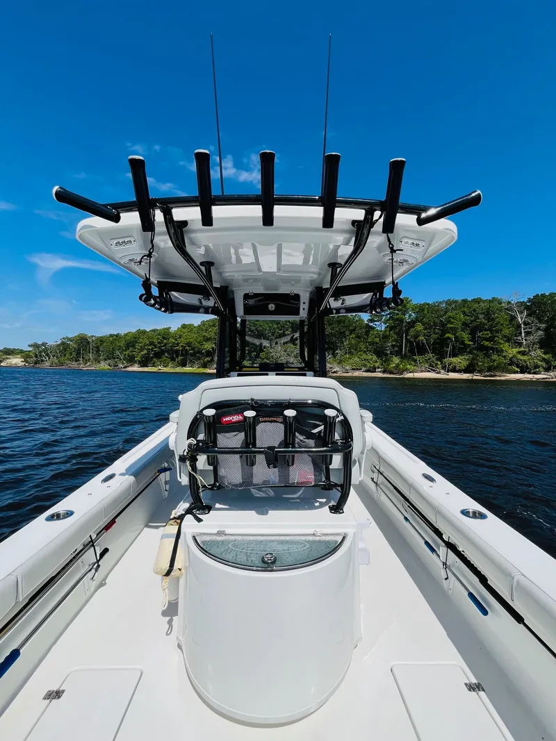 Slide: The Image of 2023 Pair Customs 24 Center Console DV electrical system with wiring and battery setup. - 13