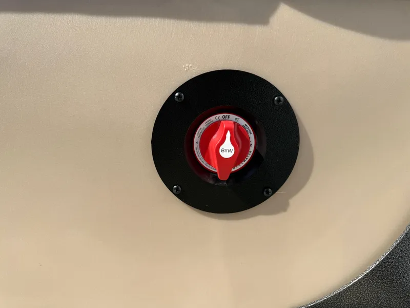 Slide: The Image of Red switch on 2026 Bentley Pontoons Legacy 223 Navigator boat panel. - 34