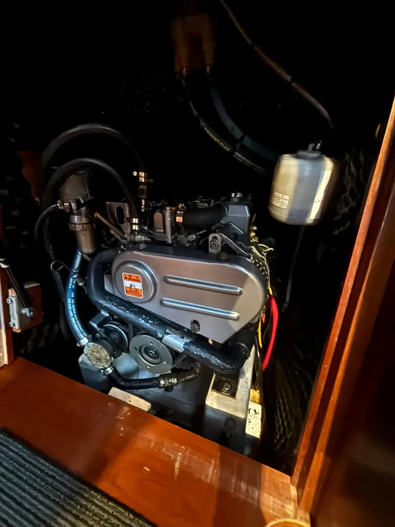 Slide: The Image of Engine compartment of a 2006 Beneteau 343 Sloop sailboat. - 30