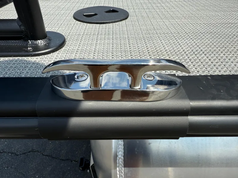 Slide: The Image of Chrome cleat on 2026 Bentley Pontoons Legacy 200 Navigator deck. - 5