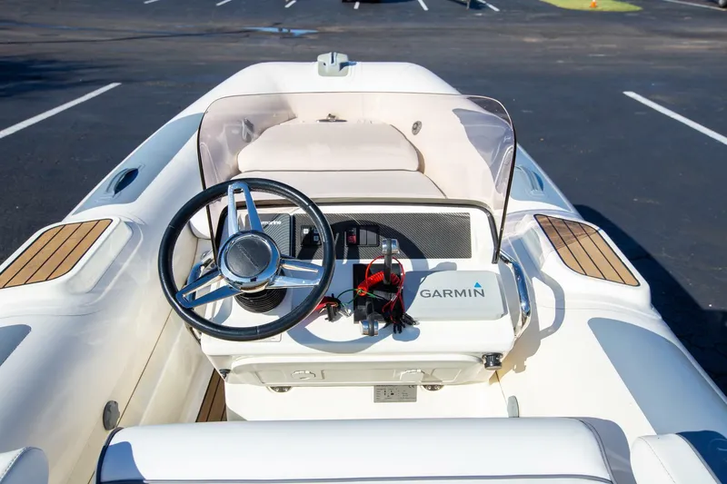 Slide: The Image of 2018 Williams Jet Tenders 505 Dieseljet dashboard with Garmin navigation system. - 9