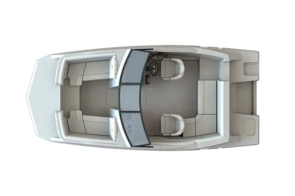 Slide: The Image of Manufacturer Provided Image: Top view of 2022 Starcraft SVX 190 DC boat interior layout. - 19