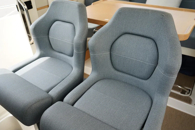 Slide: The Image of 2024 Nimbus Commuter9 C9 interior seats, featuring modern design and comfortable upholstery. - 27