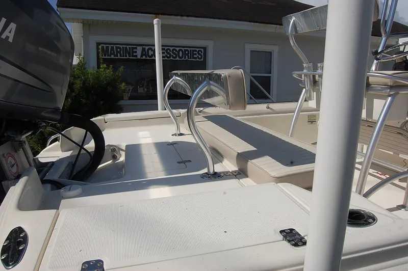Slide: The Image of Scout 240 boat interior with seating and marine accessories, 2006 model. - 10