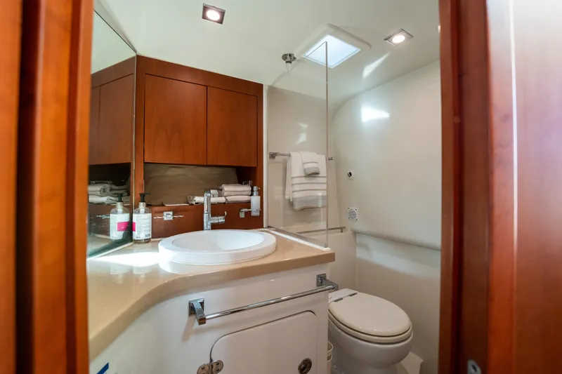 Slide: The Image of Luxurious bathroom in 2014 Chris-Craft Corsair 36 Hard Top yacht. - 44