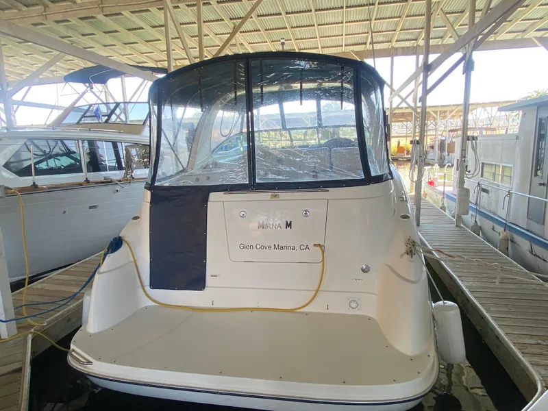 Slide: The Image of 2005 Bayliner 325 docked at Glen Cove Marina, California. - 5
