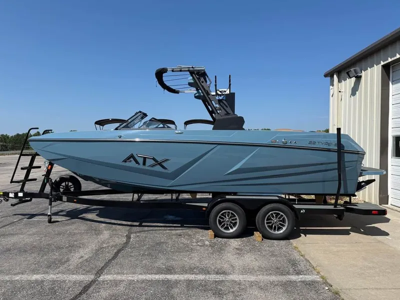 The Image of 2026 ATX Surf Boats 22 Type-S on trailer, parked outdoors. - 0