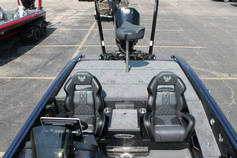 Slide: The Image of 2026 Phoenix 20 XE boat interior with dual seats and advanced navigation system. - 8