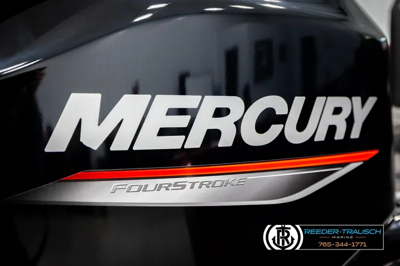 Slide: The Image of Mercury FourStroke engine detail on 2026 Lund 1650 Rebel XL SS boat. - 39