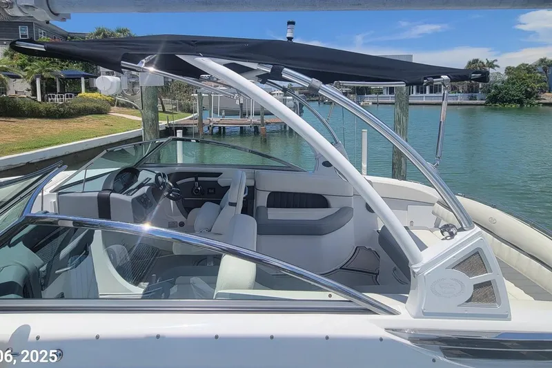 Slide: The Image of 2018 Colbalt 26SD boat with NEW Arch and Bimini . - 4