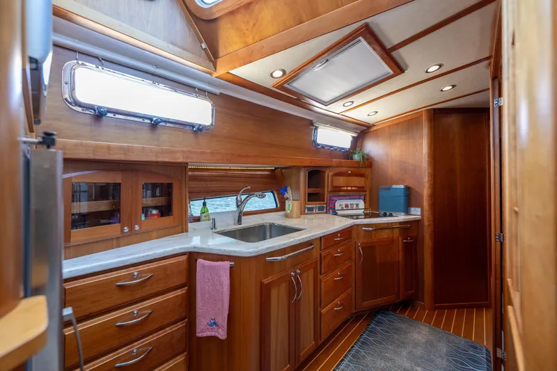 Slide: The Image of Luxurious wooden kitchen interior of 2014 Sabre 48 Salon Express yacht. - 28