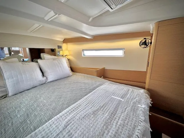 Slide: The Image of Luxurious cabin interior of 2023 Jeanneau Sun Odyssey 440 yacht. - 36