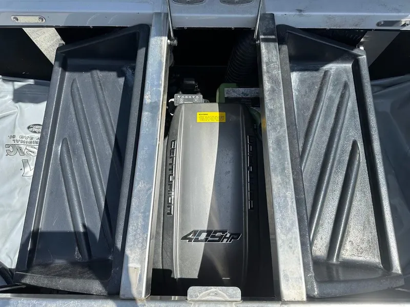 Slide: The Image of Centurion Fi23 2021 engine compartment with 409 HP engine visible. - 33