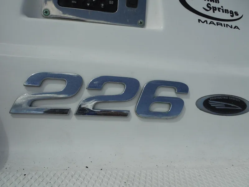 Slide: The Image of Close-up of Chaparral 226 SSi boat model emblem, 2015 design. - 6