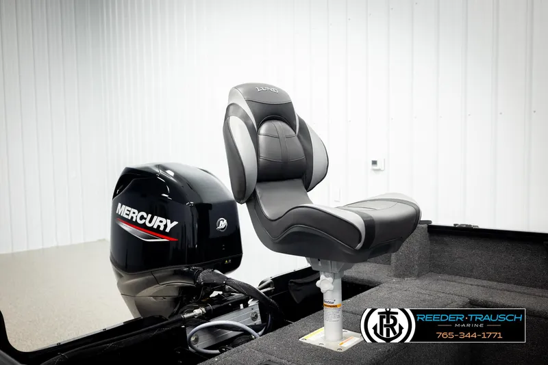 Slide: The Image of 2026 Lund 1650 Rebel XL SS boat with Mercury engine and comfortable seating. - 38