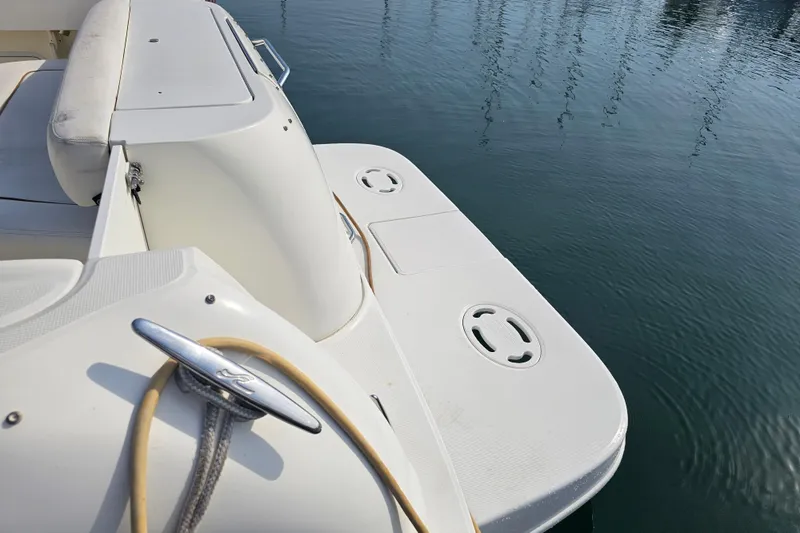 Slide: The Image of 2001 Sea Ray 290 Amberjack boat deck with water view. - 15